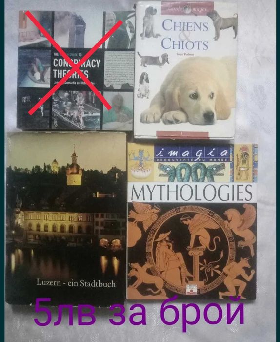 Книги на английски, немски и руски език