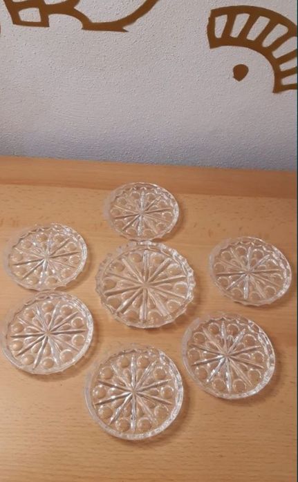 Set farfuriuțe (costere) cristal - W. Germany