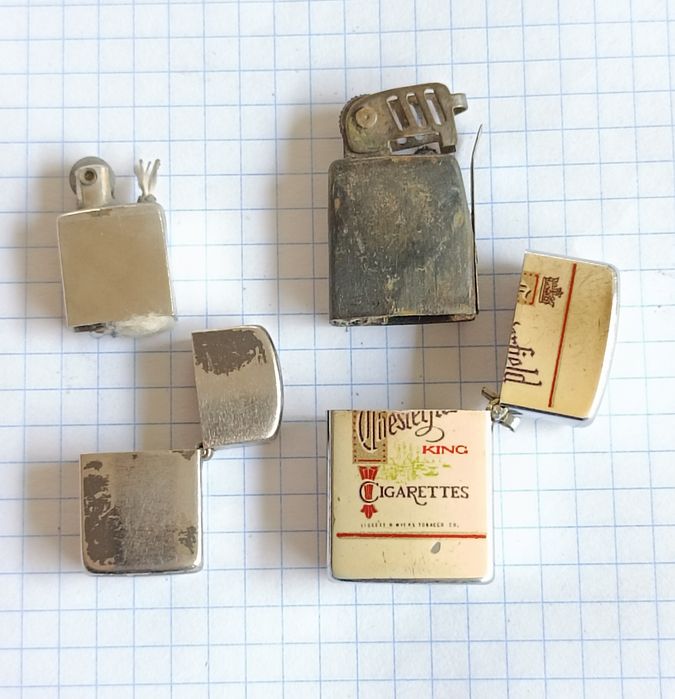 Винтажные зажигалки 7шт Zippo в коллекцию .