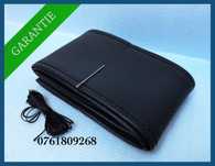 Husa volan piele ecologica perforata neagra d=37/38cm