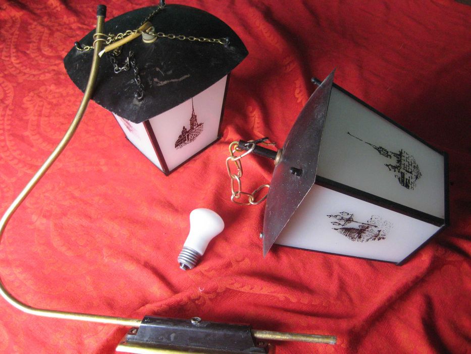 Бра СССР Пара 2 штуки Бронза латунь позолоченная эбонит 1970год