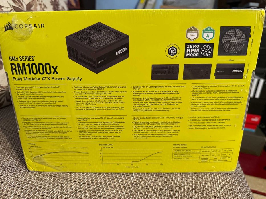 Sursa PC Corsair RM1000x  - model nou ATX 3.1