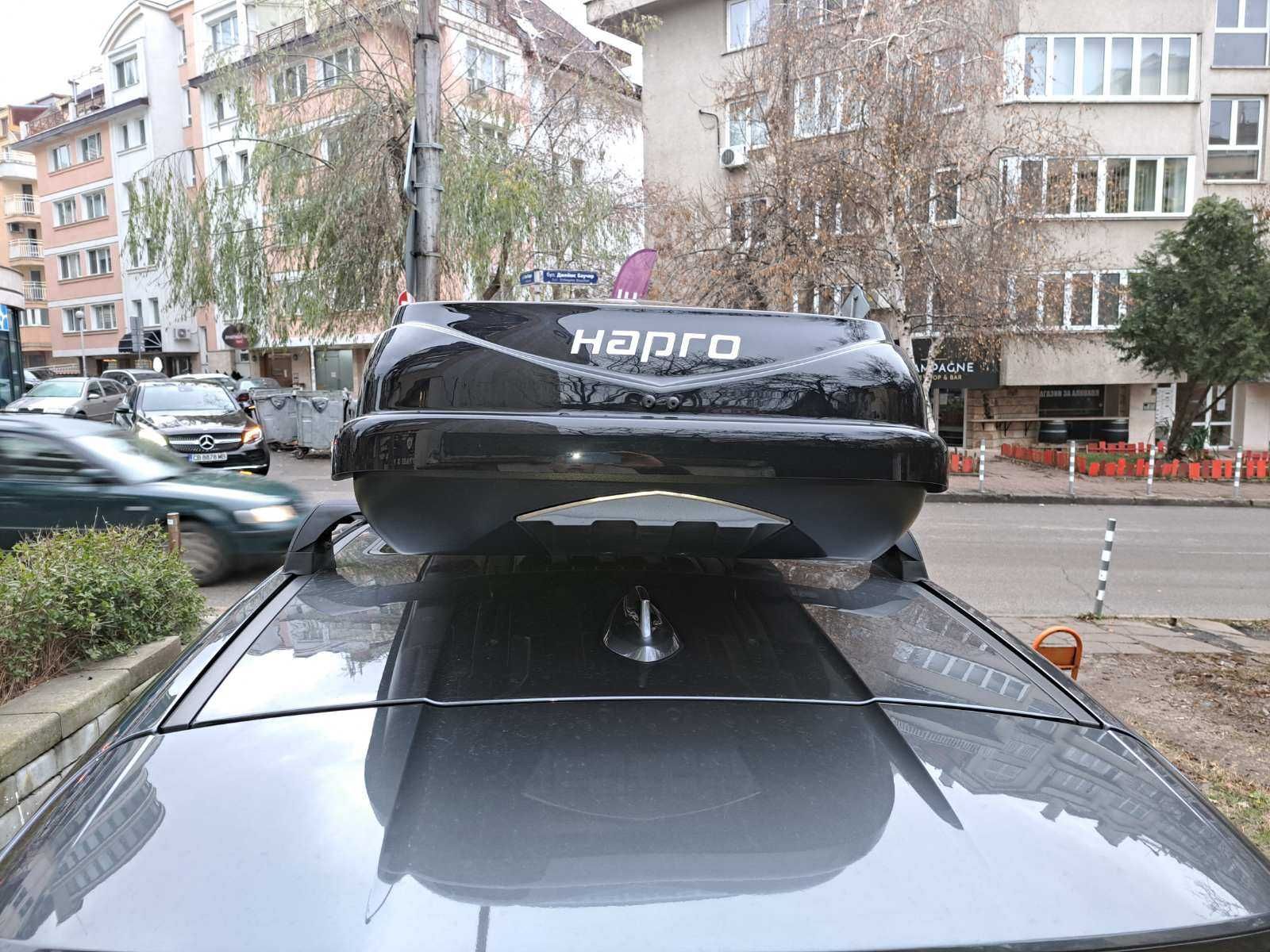 Багажник Автобокс Hapro Zenith Черен Металик (под наем или продажба]