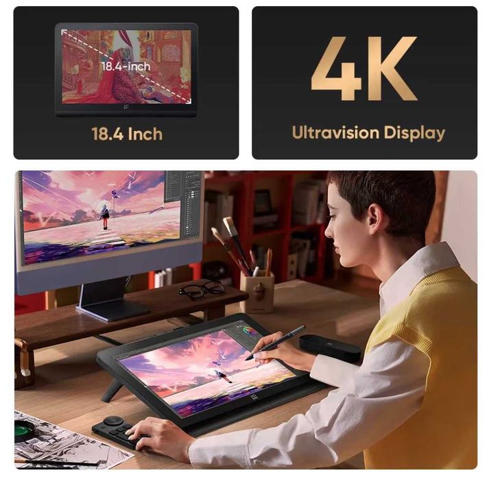 Tableta grafica, XP-PEN, Artist 19 Pro Gen 2 4K, 16K X3 Pro, 3840x2160