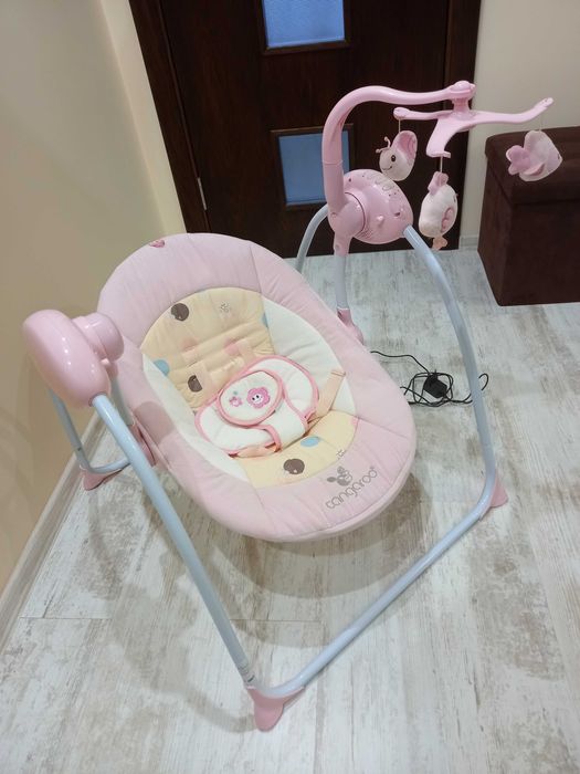 Детска електрическа люлка CANGAROО BABY SWING РОЗОВА