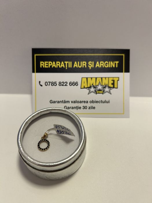 Pandantiv cu pietre negre (vl) star amanet