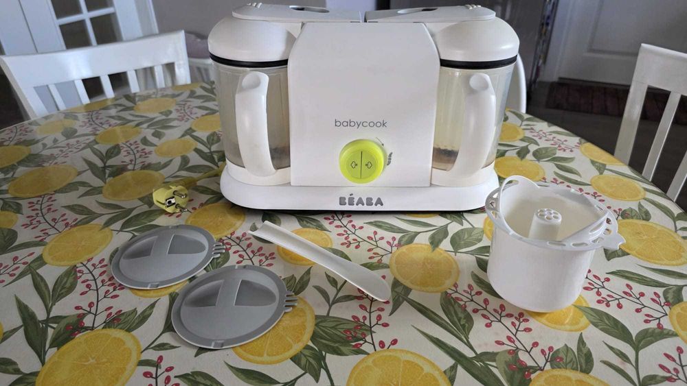 Aparat de gatit Beaba Babycook Plus + accesoriu gatire orez/paste