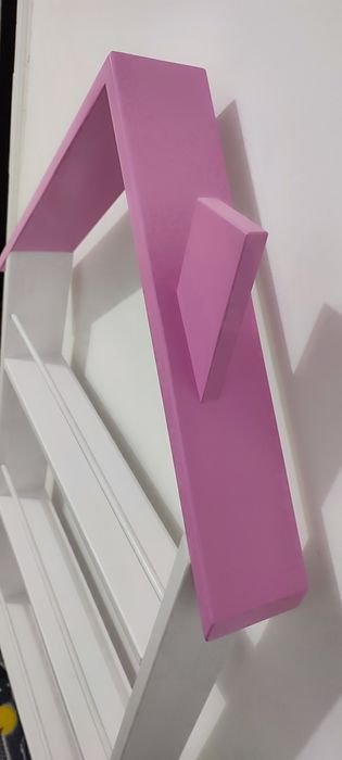 Biblioteca tip casuta, Montessori, roz