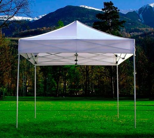 Шатер Палатка белая  3м на 3м палатка  для торговли, ярмарок дома