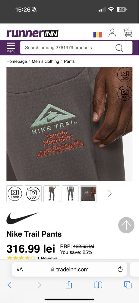 Vand nike trail pantaloni