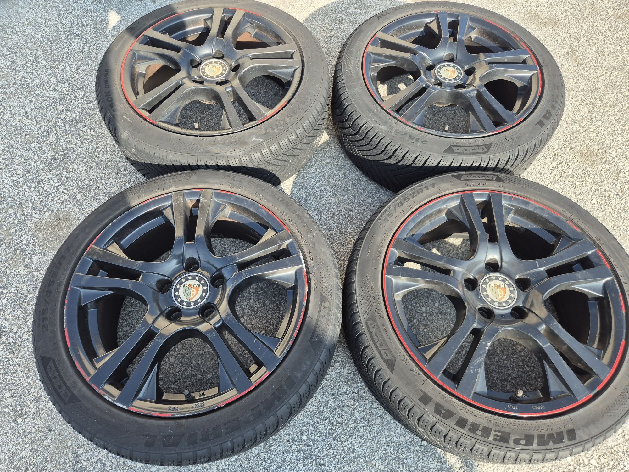 5х112/17 с гуми Шкода Мерцедес Ауди Фолксваген Сеат 5x112/17 VW Audi
