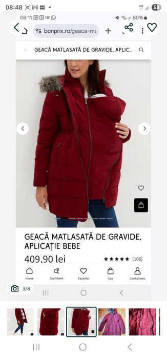 Geaca iarna gravide