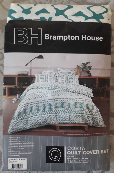 Brampton House нов вносен памучен двоен спален комплект