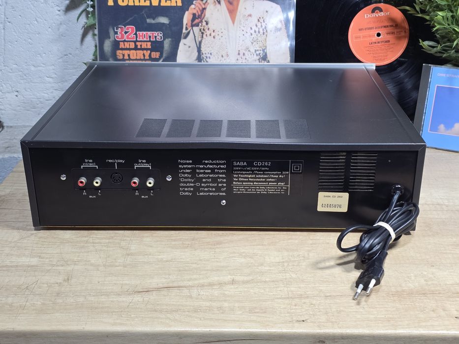 Casetofon deck SABA CD-262, retro argintiu, 2 motor, alloy heads