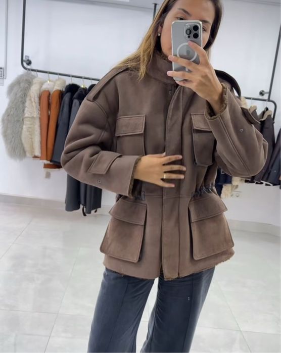 Натуральная кожа дубленка