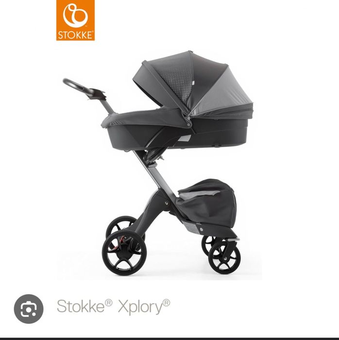 Vând carucior Stokke Xplory V5 Athleisure gri 2 in 1