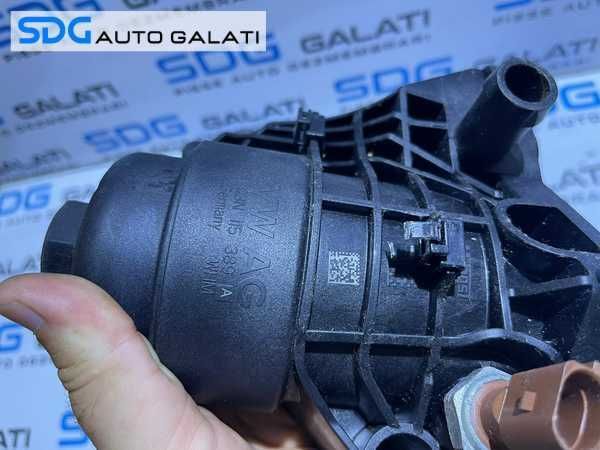 Corp Carcasa Filtru Ulei Suport Termoflot Seat Leon 5F 2.0 TDI CRVA CRVC CKFC CRMB CRBC CRLB CRLD CUNA CUPA CRGA DCYA DFFA DFGA DJGA 2013 - 2020 Cod 03N115389A