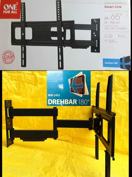 SUPORT TV pentru perete adecvat pentru televizoare plate NOU - 110 Lei