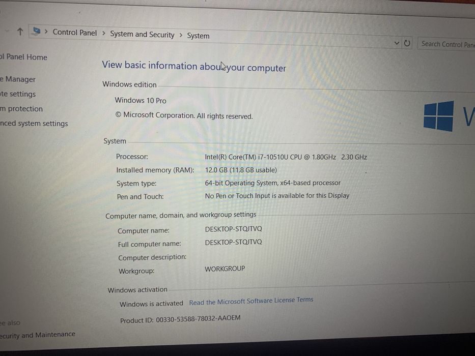 Dell Latitude 3510 core i7 10-pokoleniye