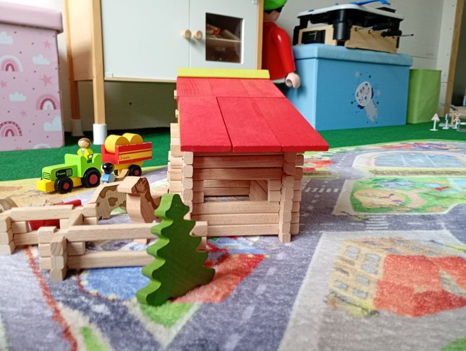 Lego Construcții lemn 140 piese