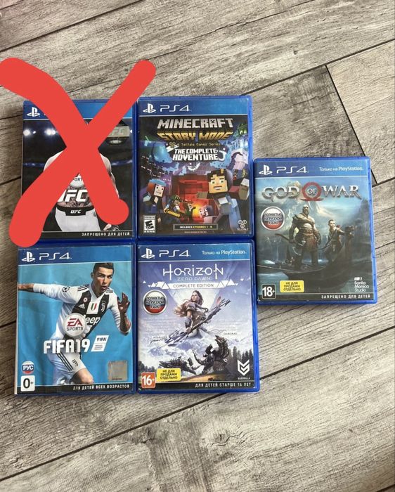 Продам 4 игр для PS4, все в отличном состоянии