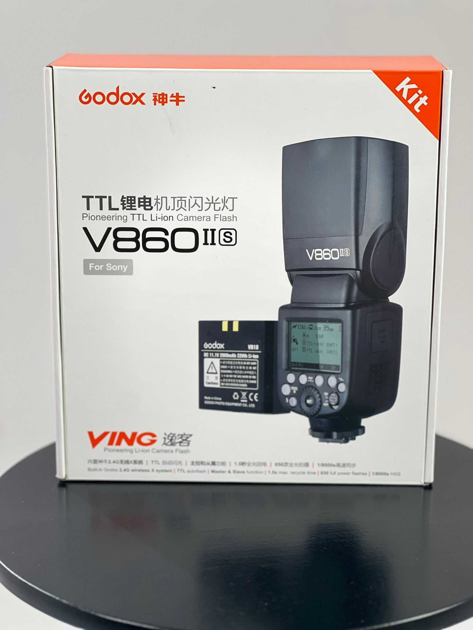 Godox V860II-S + Trigger Godox X2T-S (Sony) – Stare excelentă, ca noi!