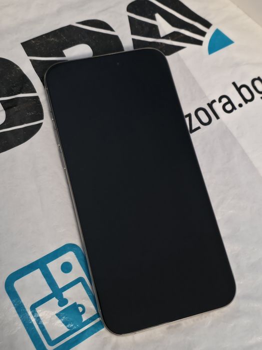 КАТО НОВ 256GB iPhone 15 Pro Max Зора Гаранция 2025г. Natural / Сив