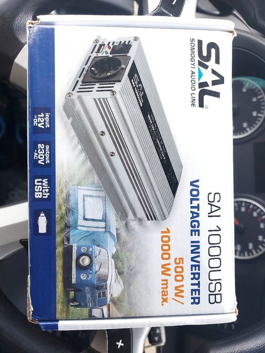 Invertor SAL VoltiSINUS DC 12v AC 230 putere 1000W
