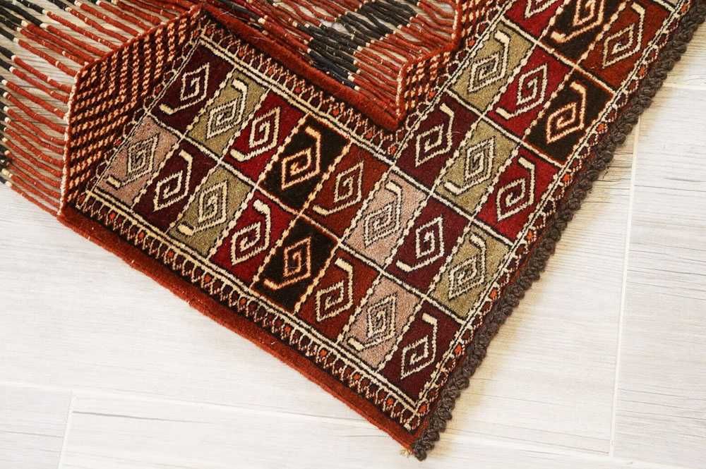 Туркменский, ручной ковёр на дверь. Середина 20го века