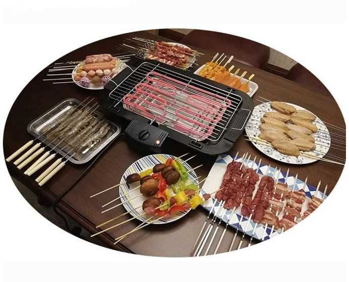 Электрический гриль-барбекю мангал кебаб 2000w barbeque grill pl5