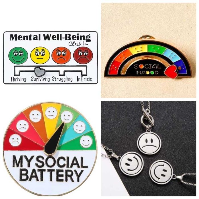 Стильный крупный Значок-брошь вашего настроения, для окружающих