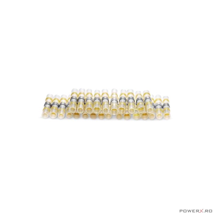 Set 100 tuburi termocontractabile, inel staniu 6 mm, Asta
