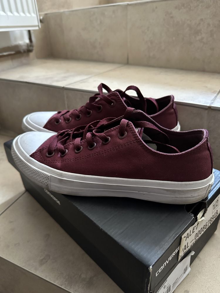 Converse Chuck Taylor II, ca noi, mărime 40, burgundy