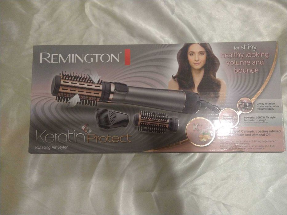 Remington Perie rotativă Keratin Protect AS8810 1000W, 3 atasamente