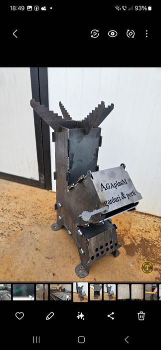 Soba rachetă ,grătare,confecții metalice .