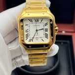 cartier santos 100 gold full