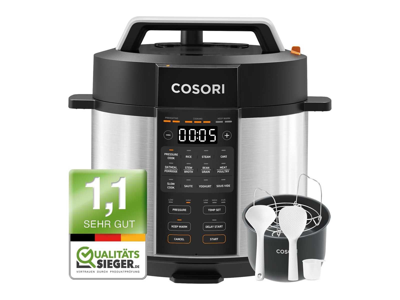 Мултикукър Cosori 5.7L 9в1 CMC-CO601 готвене под налягане