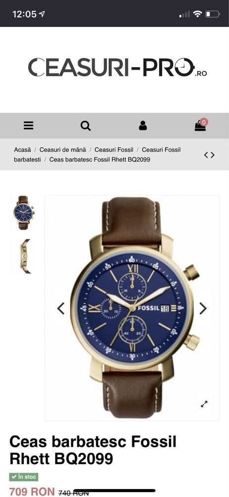 Ceas Fossil Bq2099 nou in cutie