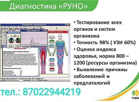 50% скидка  Диагностика всего организма   по методу РУНО