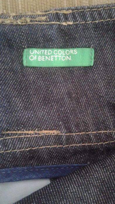 Джинсовая длинная юбка. BENETTON