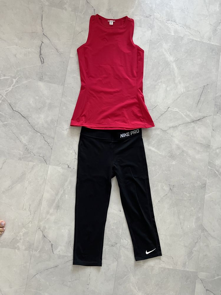 Спортивный костюм Майка adidas и бриджи Nike