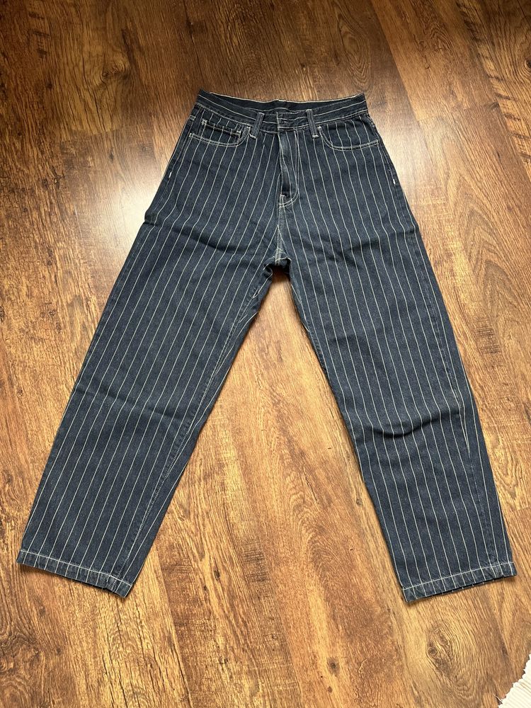 Carhartt WIP Orlean Striped Pants Blue
