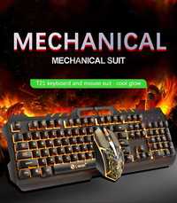 Tastatură Mecanică Gaming Metal T21 + Mouse