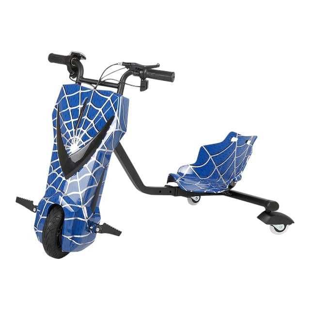 Tricicleta electrica drift,Baterie 36V , Bluetooth, Albastru Spiderman