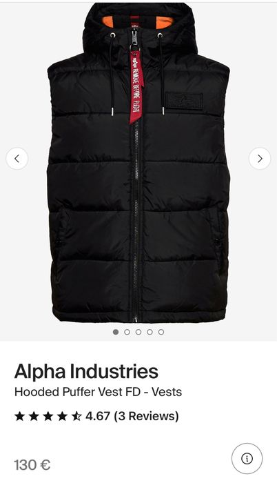 ALPHA INDUSTRIES / мъжки елек/грейка 50L