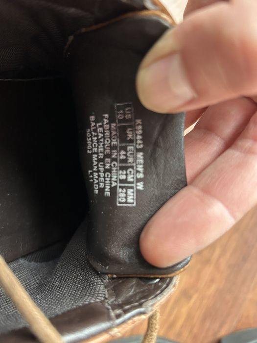 Мъжки кожени обувки, естествена ложа, 44 номер