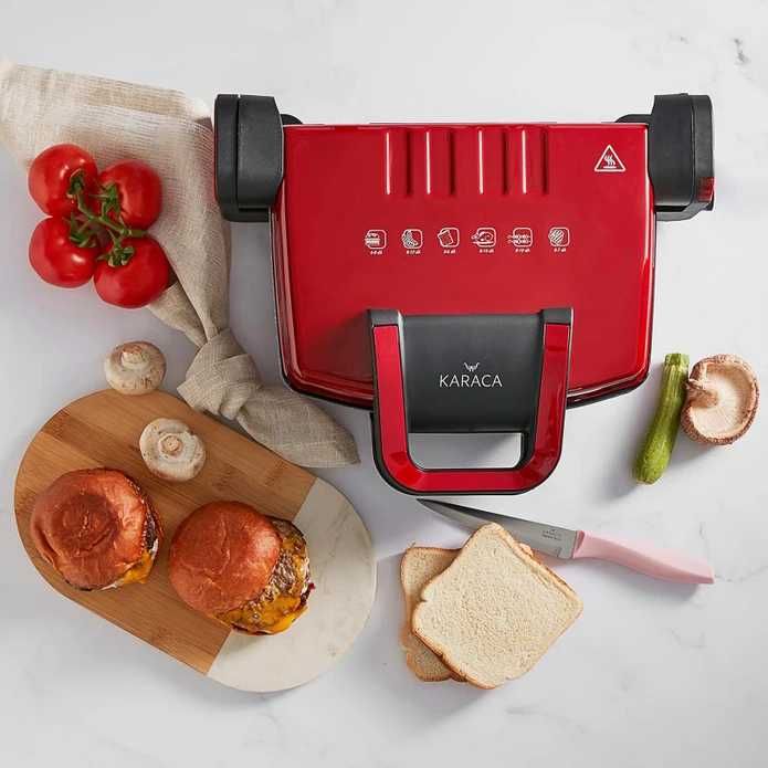 Грил и тостер Karaca Future Granite Red 1800W