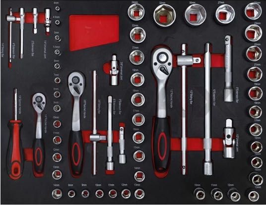 Шкаф с Инструменти-4 Пълни Чекмедж.158ч Everforce