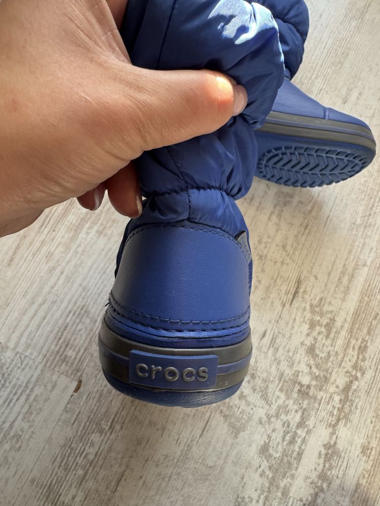 Гумени подплатени детски ботуши Crocs