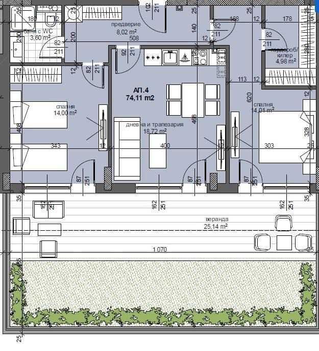 Продава се Тристаен апартамент в Пловдив, Тракия - 140 кв.м за 1000 €/кв.м - Снимка #7
